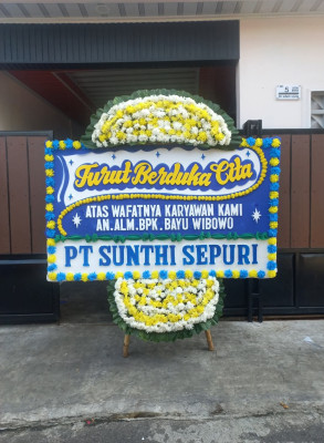 Papan Bunga Duka di Oklip